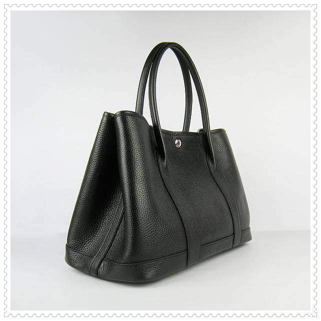 Hermes Garden Party black large handbags